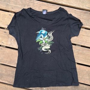 vintage black harley davidson tee